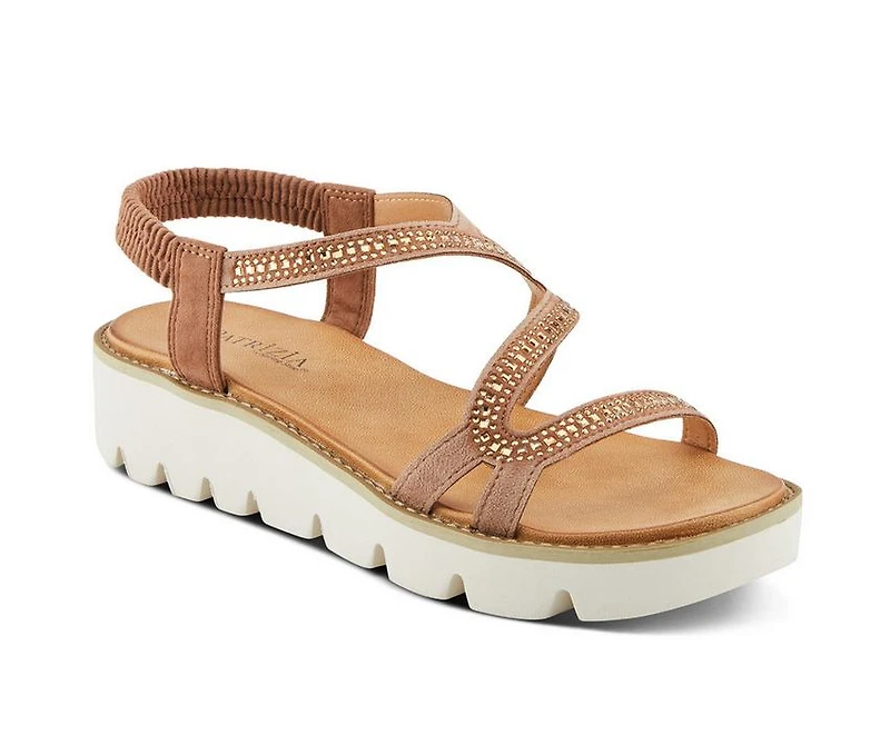 Women's Patrizia Zigged Low Wedge Sandals