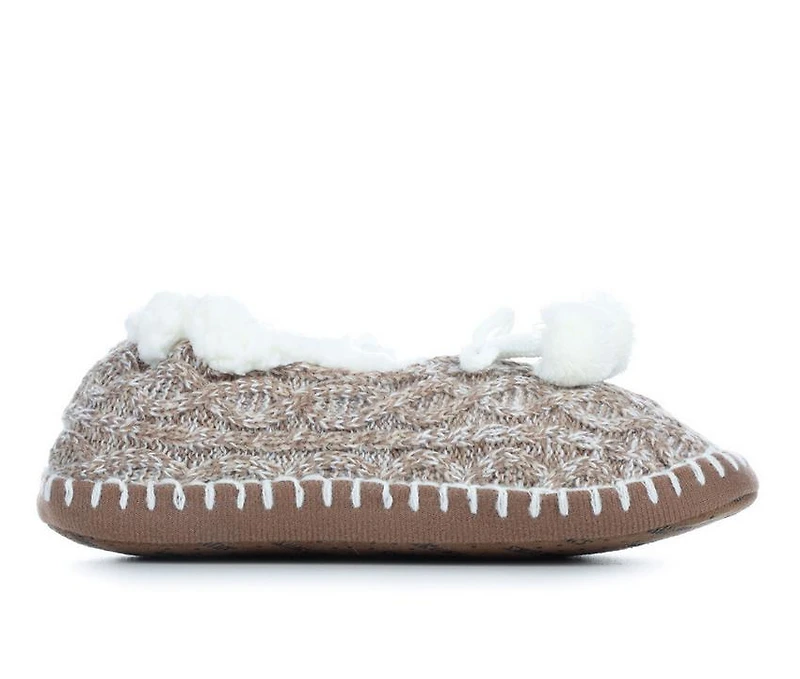 MUK LUKS Women's Knit Ballerina Slippers