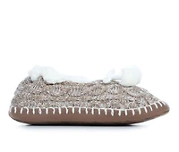 MUK LUKS Women's Knit Ballerina Slippers