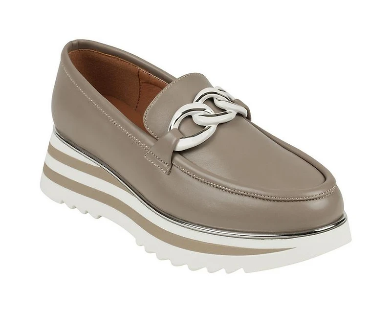 Women's GC Shoes Geneva Wedged Loafers