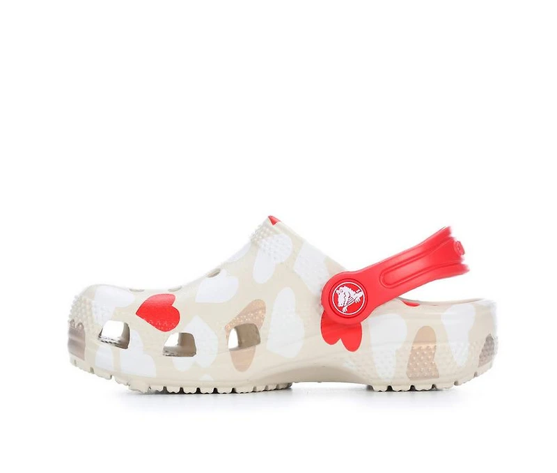 Kids' Crocs Infant & Toddler Classic Heart Print Clogs