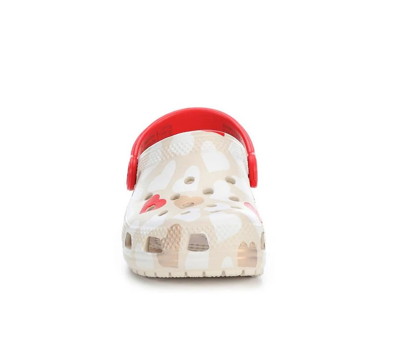 Kids' Crocs Infant & Toddler Classic Heart Print Clogs