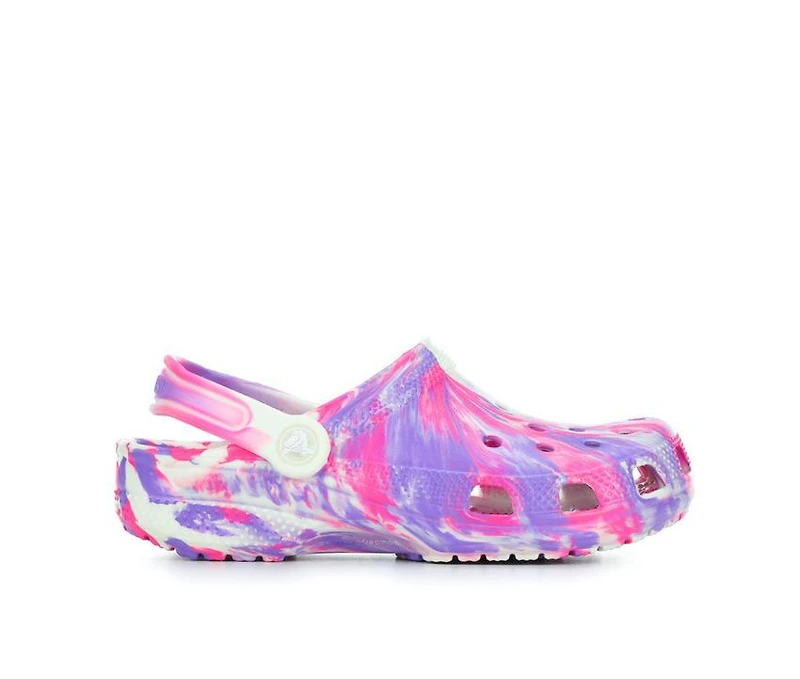 Girls' Crocs Infant & Toddler Classic Glow Marbled Clogs