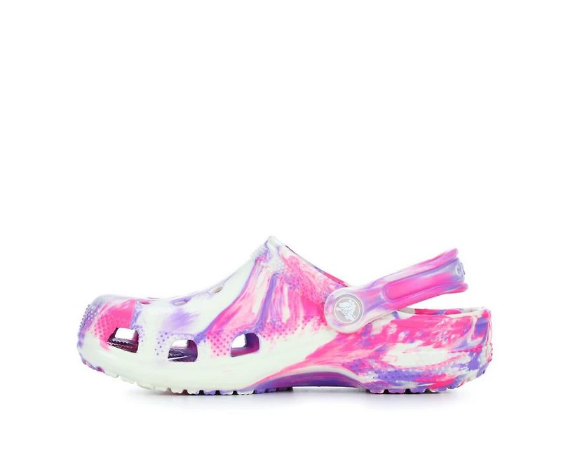 Girls' Crocs Infant & Toddler Classic Glow Marbled Clogs