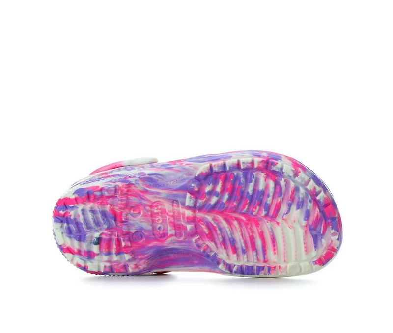 Girls' Crocs Infant & Toddler Classic Glow Marbled Clogs