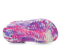 Girls' Crocs Little Kid & Big Classic Glow Marbled Clogs
