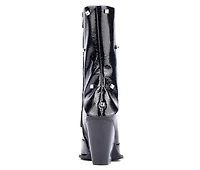 Women's Olivia Miller Bling Mid Calf Booties