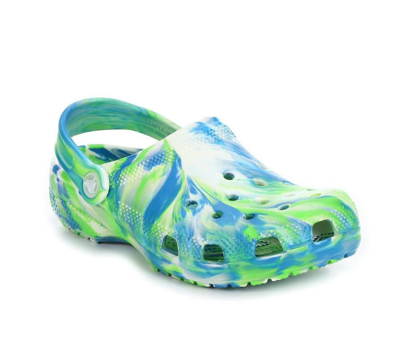 Boys' Crocs Little Kid & Big Classic Glow Marbled Clogs