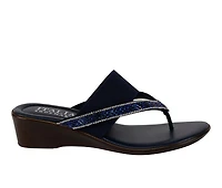 Women's Italian Shoemakers Deleiza Wedge Flip-Flops