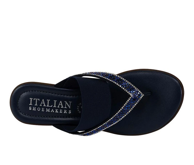 Women's Italian Shoemakers Deleiza Wedge Flip-Flops