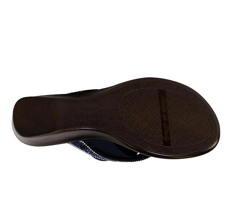 Women's Italian Shoemakers Deleiza Wedge Flip-Flops