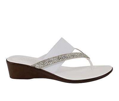 Women's Italian Shoemakers Deleiza Wedge Flip-Flops