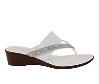 Women's Italian Shoemakers Deleiza Wedge Flip-Flops