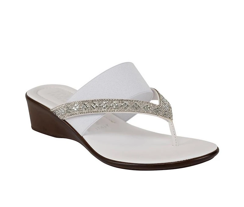 Women's Italian Shoemakers Deleiza Wedge Flip-Flops