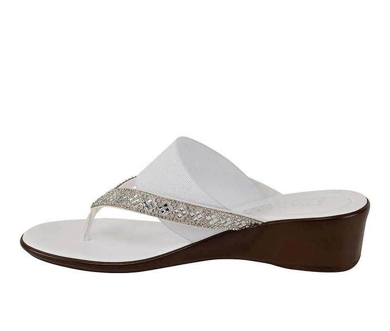 Women's Italian Shoemakers Deleiza Wedge Flip-Flops