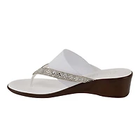 Women's Italian Shoemakers Deleiza Wedge Flip-Flops
