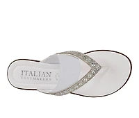 Women's Italian Shoemakers Deleiza Wedge Flip-Flops