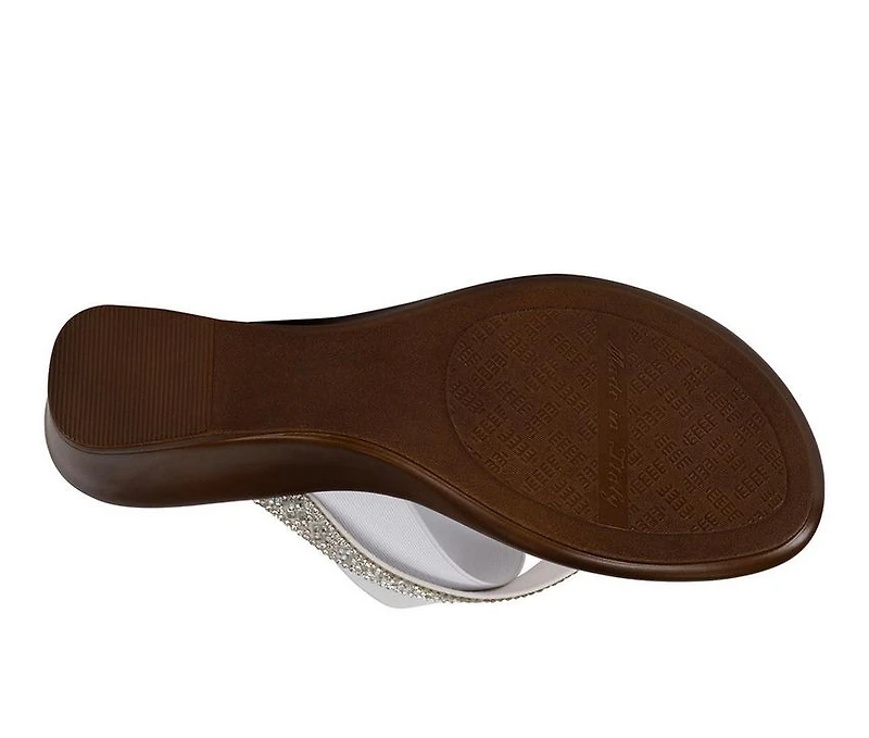 Women's Italian Shoemakers Deleiza Wedge Flip-Flops