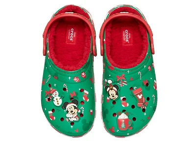 Adults' Crocs Mickey Holiday Lined Classic Clogs
