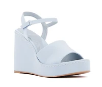 Women's Olivia Miller Magnetic Platform Wedge Sandals
