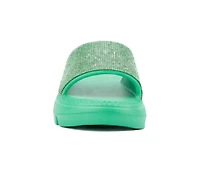 Women's Olivia Miller Glitter Gaze Platform Slide Sandals