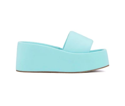 Women's Olivia Miller Uproar Platform Wedge Sandals