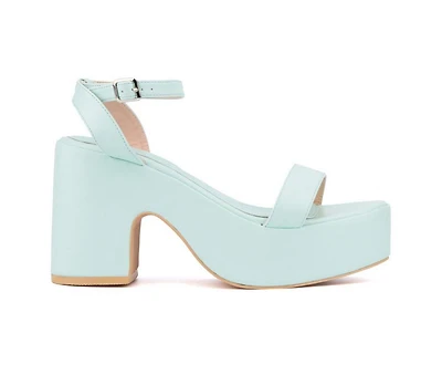 Women's Olivia Miller Charmer Platform Dress Sandals