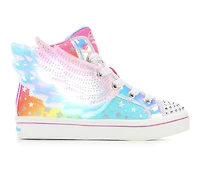 Girls' Skechers Little Kid Twi-Lites 2.0 Dreamy Wings Light-Up High Top Sneakers