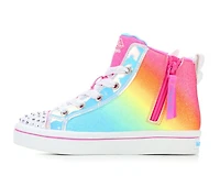 Girls' Skechers Little Kid Twi-Lites 2.0 Dreamy Wings Light-Up High Top Sneakers