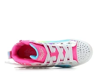 Girls' Skechers Little Kid Twi-Lites 2.0 Dreamy Wings Light-Up High Top Sneakers
