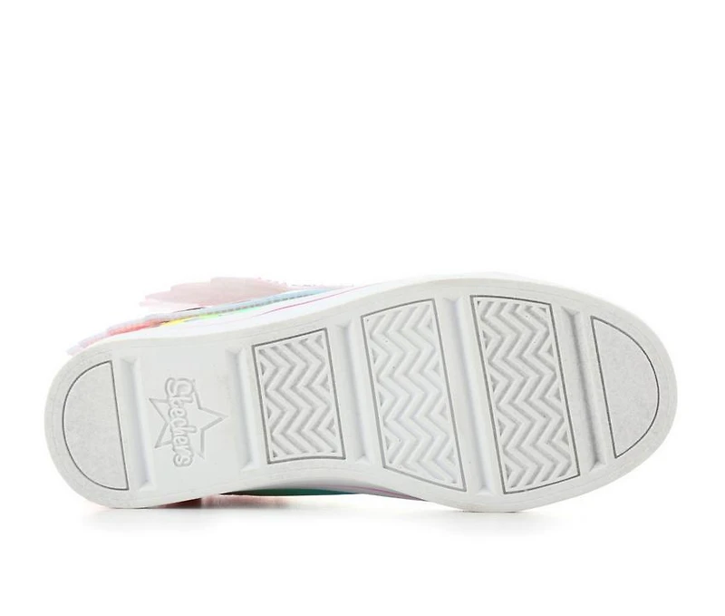 Girls' Skechers Little Kid Twi-Lites 2.0 Dreamy Wings Light-Up High Top Sneakers