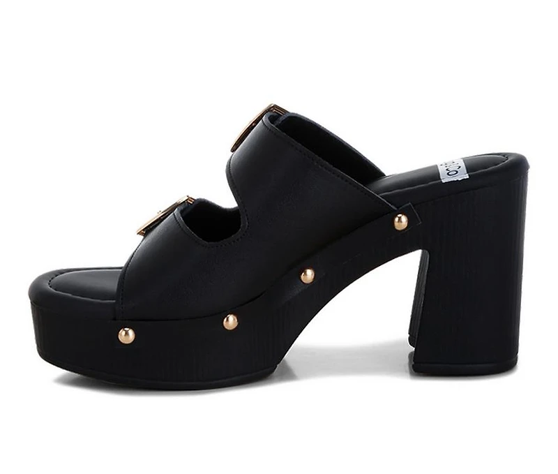 Women's Rag & Co Kenna Recycled Leather Platform Dress Sandals