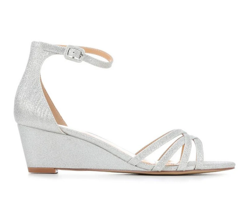 Women's American Glamour BadgleyM Jemi Special Occasion Wedge Sandals