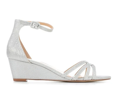 Women's American Glamour BadgleyM Jemi Special Occasion Wedge Sandals