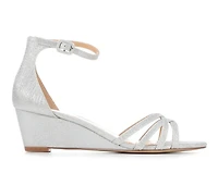 Women's American Glamour BadgleyM Jemi Special Occasion Wedge Sandals