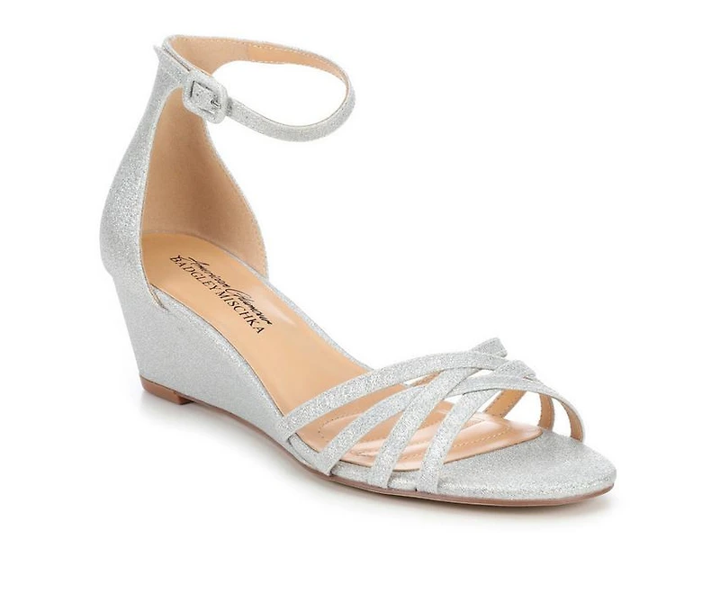 Women's American Glamour BadgleyM Jemi Special Occasion Wedge Sandals