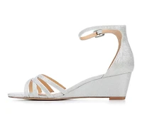 Women's American Glamour BadgleyM Jemi Special Occasion Wedge Sandals