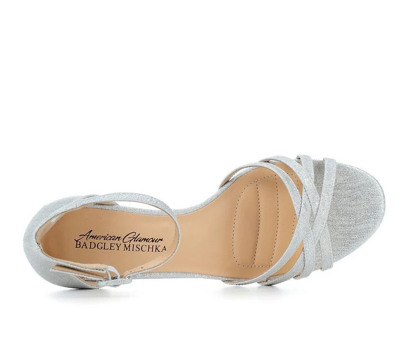 Women's American Glamour BadgleyM Jemi Special Occasion Wedge Sandals