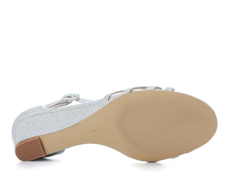 Women's American Glamour BadgleyM Jemi Special Occasion Wedge Sandals
