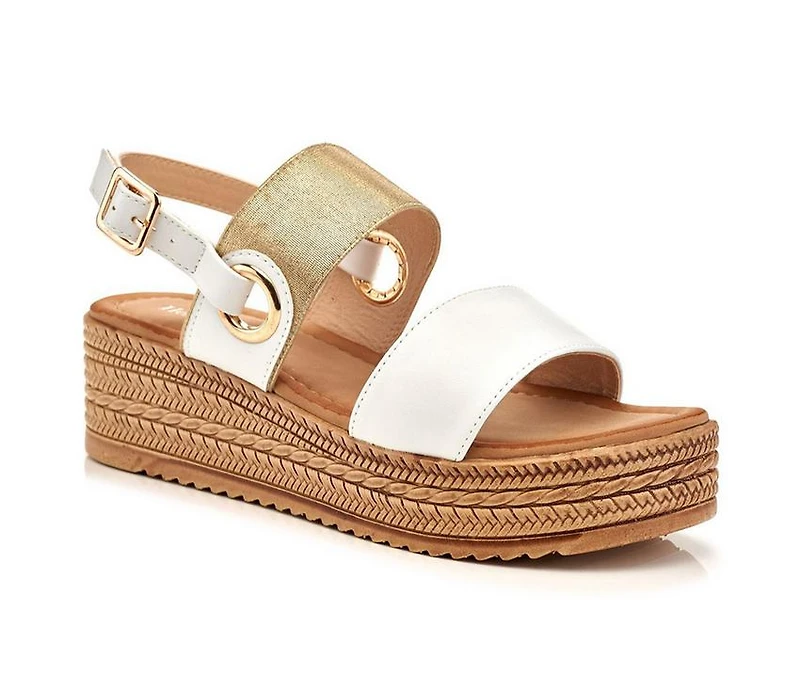 Women's Henry Ferrara Monica Platform Wedge Sandals