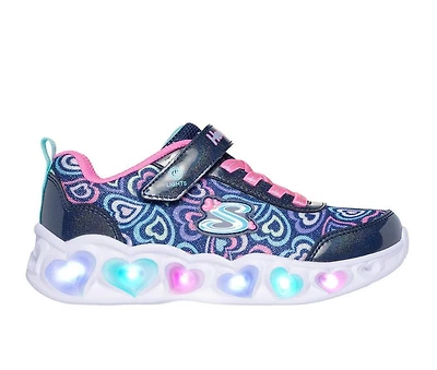 Girls' Skechers Heart Lights Boogie Love 10.5-4 Light-Up Shoes