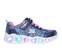 Girls' Skechers Heart Lights Boogie Love 10.5-4 Light-Up Shoes