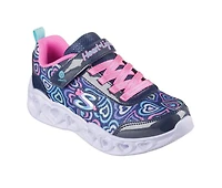 Girls' Skechers Heart Lights Boogie Love 10.5-4 Light-Up Shoes