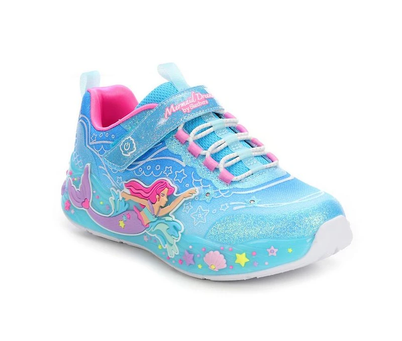 Girls' Skechers Little Kid Mermaid Dreams Light-Up Shoes