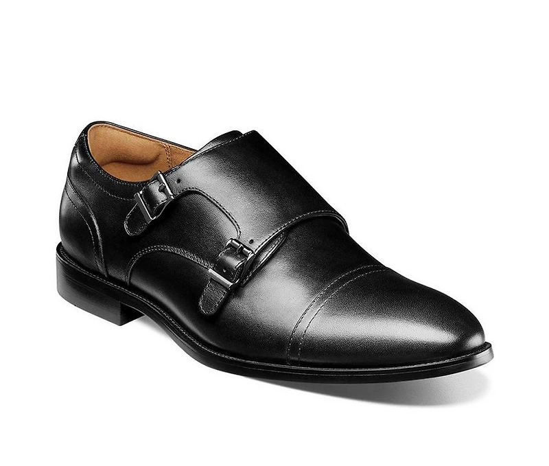 Men's Florsheim Rucci Cap Toe Double Monk Strap Dress Shoes