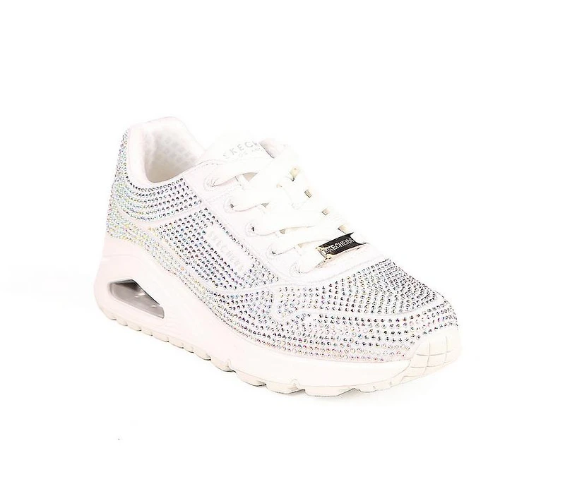 Girls' Skechers Street Little Kid & Big Uno Gen1 Disco Rave Lace-Up Sneakers