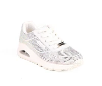 Girls' Skechers Street Little Kid & Big Uno Gen1 Disco Rave Lace-Up Sneakers
