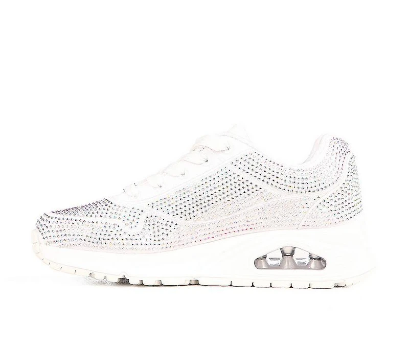 Girls' Skechers Street Little Kid & Big Uno Gen1 Disco Rave Lace-Up Sneakers
