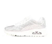 Girls' Skechers Street Little Kid & Big Uno Gen1 Disco Rave Lace-Up Sneakers