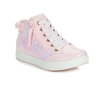 Girls' Skechers Street Little Kid & Big Standouts 2.0 Luxe Shimmer High-Top Sneakers